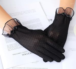 Zomer vrouwen kanten handschoenen elegant vrouwelijk dun rijden hoogwaardige touchscreen dames antiuv antislip ademende handschoen 15010886