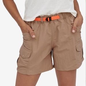 Pantalones cortos de verano para mujer Pantalones cortos de senderismo de cintura alta elásticos para entrenamiento de verano de carga diaria al aire libre para mujer