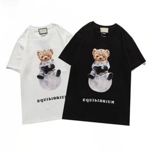 T-shirt d'été pour femmes Hommes Femmes Milan Designers T-shirts T-shirts amples Marques de mode Ours en peluche Tops Chemise décontractée pour couple Vêtements de luxe Vêtements de rue T-shirts