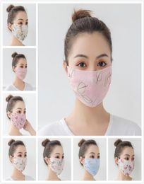 Summer Femmes Scarf Face Mask 27 styles Silk mousseline de mousseline