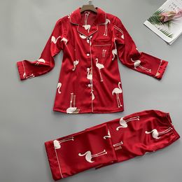 Zomer Dames Shirt Broek Pyjama Sets Nachtkleding Lady Home Wear Two Piec Nightgown Suit Robe Badjurk Slaapshirts M-XL Y200708