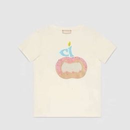 Summer Femmes T-shirt Designer T-shirt Mens Womens Fashion Donut Print Graphic Tee Fit Fit Pullover Couleur Couleur courte