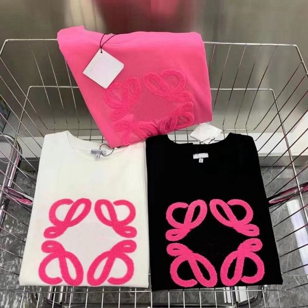 Broderie d'été Tshirt Femmes Designer Lettre imprimé O-Neck T-shirt à manches courtes
