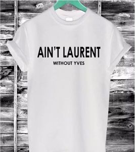 Zomer Vrouwen T-shirt IS NIET Letters Print Katoen Casual Grappige T-Shirt Zwart Wit Korte Mouw Slanke Sexy T-shirt F4203-66