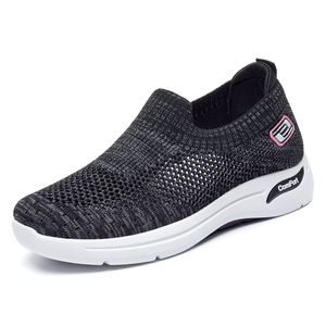 Chaussures de course pour femmes d'été noir blanc rose femme chaussure de jogging à l'extérieur formateur marche baskets