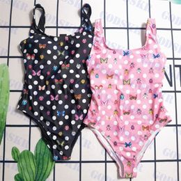 Summer Womens Maillots De Bain Papillon Motif Bikini Pour Femmes Maillot De Bain Une Pièce Avec Soutien-Gorge Deux Couleurs