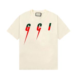 Camisetas para mujer de verano Camisa de diseñador para hombre Moda y versátil Impresión de letras Camisas de algodón Ropa Camisetas deportivas S-3XL Transpirable Antiarrugas