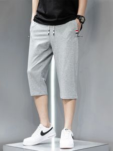 ZOERZIPSPOCTEN Sweatshorts Men Sportkleding Korte rijbroek jogger broek capris mannelijke vaste katoen casual shorts plus maat 8xl 240329