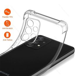 SumSung A 13 23 33 53 Case Clear Airbag Shockproof Coque voor Samsung Galaxy A13 A23 A33 A53 A73 5G Soft Silicone Protect Fundas