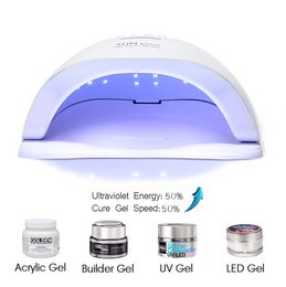 Soleil 5x plus lampe à LED UV pour les ongles Sécheur 54W lampe glacée pour manucure en gel lampe à ongles Séchage pour le vernis en gel