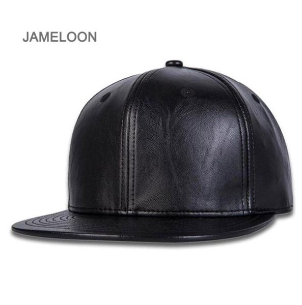 Capuche de soleil Pu Leather Matériau Snapback Closer Flat Embaillass