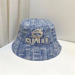 Sun Caps Designer Bucket Hat Hat Designers Women Cotton Unisex Caps Jongere brede pet Zout reizende zonbeveiliging Caps Volledige letter Brea