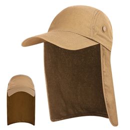 Chapeaux de chapeaux de soleil chapeaux à 360 degrés UV Protection UV Chapeau de soleil Summer Femmes Visor Sun Cap pliant Pliant Col Face Hat pour pêche 240320