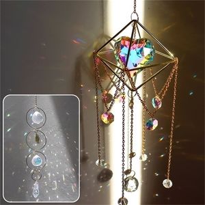 Zon Catchers Crystal Pendant Light Catcher Rainbow Chaser Hanging Wind Chimes Home Garden Decoratie 220531