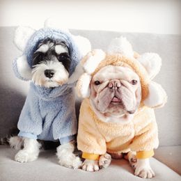 Zon Bloem Huisdieren Trui Hoodie Dubbele Fleece Pet Sweaters Dog Apparel Home Schnauzer Honden Sweatshirts Kleding