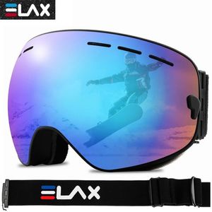 Lunettes de soleil ELAX Double couches lunettes Anti-buée lunettes de Ski hommes femmes lunettes de soleil de cyclisme vtt lunettes de Ski de neige lunettes 232q