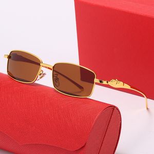 Gafas de sol Hombre Mujer Gafas de sol Hombre Mujer Unisex Marca anteojos negocios Polarizado UV400 oro plata Caja original carti gafas de sol