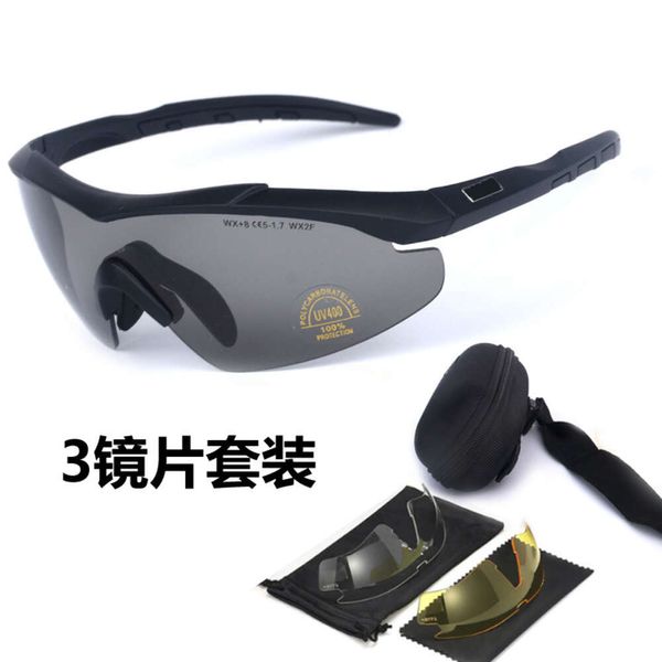 Lunettes de soleil Spot pour Fans militaires professionnels, lunettes de protection tactiques, lunettes de tir CS, ensemble de 3 lentilles, marque célèbre