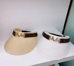 Sun Hat Designer Cap Women Casquette Visors Top Caps Vacentes Sombreros Hat Mens Bucket Hut Summer Fashion Gold V Plate Chapeau Geanie 6929435