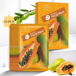 Sun Papaya Hidratizante Marca Facial Antiacne Refrescante Cuidado de la piel Repaición antieniprilla Control de aceite Whiting Face máscaras blanqueadoras