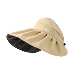 Zonbestendige schelphoed halflege hoed Joker UV-bestendige zonnehoed vinyl zonnehoed op reis