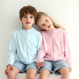 Vêtements de protection solaire pour enfants Vêtements de peau d'été pour garçons et filles Veste de protection UV pour les adultes