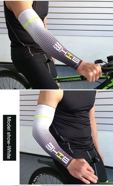 Loogdee 1 paire Cool hommes cyclisme course UV Protection solaire manchette couverture bras de protection vélo Sport manchettes manches