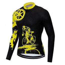 Protection Sun Vêtements Mtb Design Cycling Jersey Shirts Bicycle à manches longues Tops pour hommes extérieurs Riding Bike Sportswear 240411