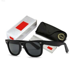 Sun Ray Raiebanity Lenses Noir Unisexe Hommes Femmes Vintage Wayfarer Brand Design Lunettes de soleil Lunettes polarisées Oculos De Sol avec boîte Raies Ban VOIU