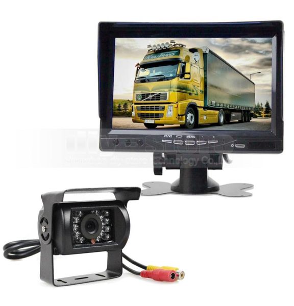 Tombra del sol 7 pulgadas TFT LCD Vista trasera Monitor de automóvil impermeable Visión nocturna Visión trasera Cámara de automóvil Cámara de automóvil9195631