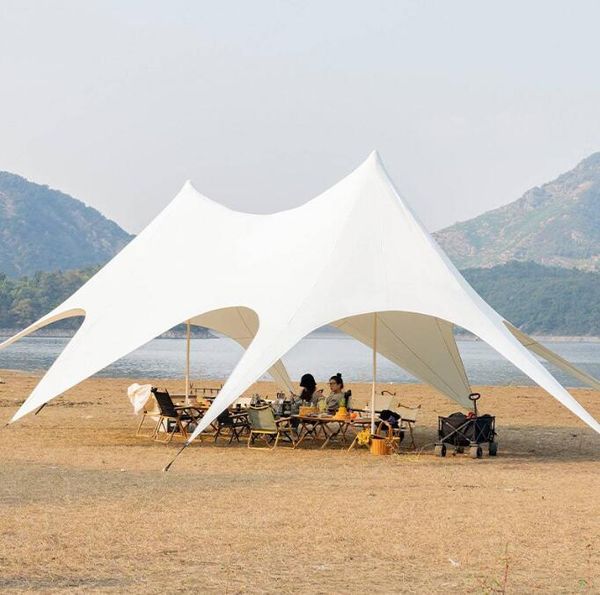 Tentes solaires abris parasol de plage léger auvent tente pare-soleil portable grande auvent familial pour camping en plein air auvent de pêche