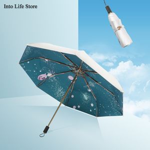 Parapluie de soleil UV pluie femmes parapluies de plage coupe-vent parasols dames concepteur enfants pour fille idées cadeaux UPF50 +