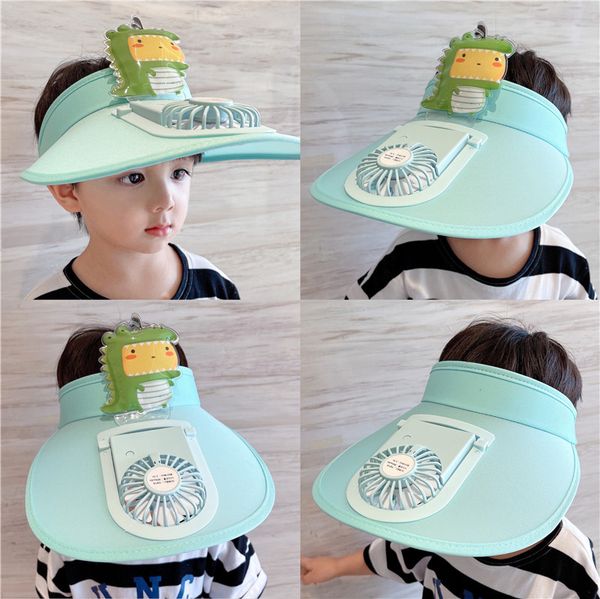 Sombrero de visera con ventilador para niños, mediación de tres engranajes y gran área de protección solar, sombrero con visera