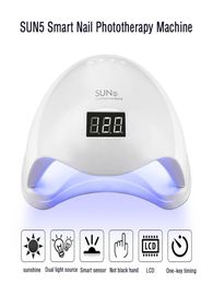 SUN5 48W Nageldroger UV LED Voor Nagels Lamp Curing Gel Polish Sneldrogend Met Auto Sensor Manicure Salon tool3582613