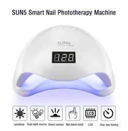 SUN5 48W Nagel Droger UV LED Voor Nagels Lamp Curing Gel Polish Sneldrogend Met Auto Sensor Manicure Salon tool3667498