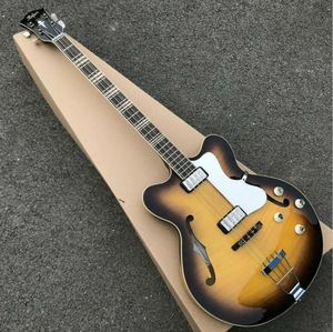 Sunburst Hofner 5007 Bassu Bitars Fin Body HTC5007SB STAPLETOP TONABNEHMER HTC 5007 BASSE ELÉCTRICO Diseñado en alemán BassGU2536489