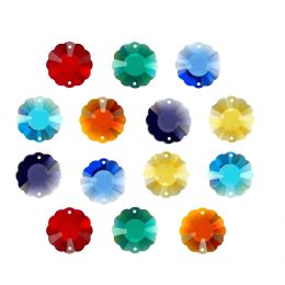 Suncatchers Cristal Fleur de Prunier Perles 25mm Vraie Couleur Lustre Prisme Cristaux Sun Catcher Rainbow Maker Maison Jardin Décoration Ornements