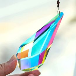 Suncatchers HD 120mm arc-en-ciel cristal goutte prisme Suncatcher suspendu pendentif ornement fenêtre capteur de soleil maison mariage décoration accessoires