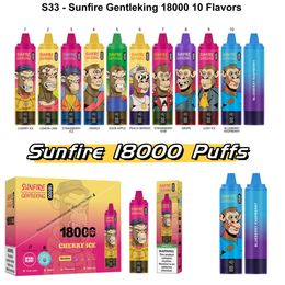 Sunfire 18000puffs Kit de dispositif de cigarette D jetable