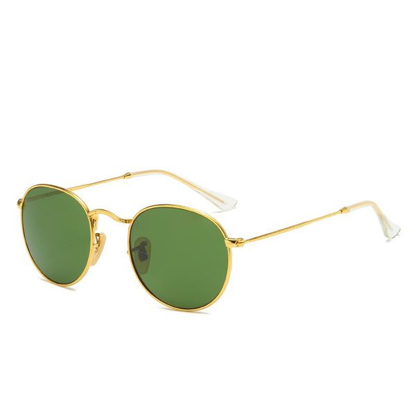 sunglases uxury Gafas de sol ovaladas para hombres diseñador verano tonos anteojos polarizados negro vintage pequeñas gafas de sol de mujer Aleación Metal gafas de sol masculinas con caja