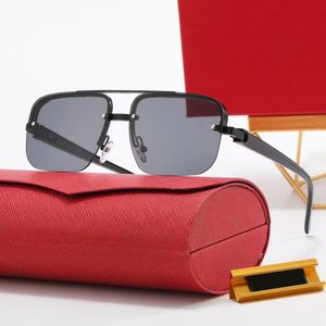 Lunettes de soleil pour femmes, lunettes de soleil de styliste pour hommes, demi-monture, double nez, bordure métallique, lunettes d'extérieur, Lunettes de soleil pour femmes