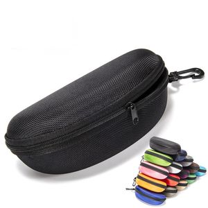 Zonnebrilbeveiligingsdoos Oxford Doek Zwarte kleur Zip -bril Case Optionele doek 8 kleuren Dh875