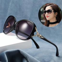Sunglasse UV Bloqueo de gafas de sol con textura Gradiente Negro al aire libre Sol feminino 240423