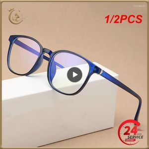 Zonnebril 1/2PCS Plain Clear Brillen Anti Blauw Licht Bril Voor Computer Zwart Vierkant Frame Blokkeren Fake