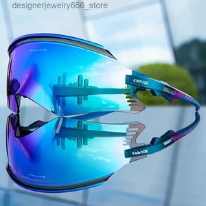 Lunettes de soleil 1 objectif UV400 Mens 2024 Lunettes de vélo de montagne Lunettes de terre Mtb Route Sunglasses Sports Driving Fisheye Q2404251