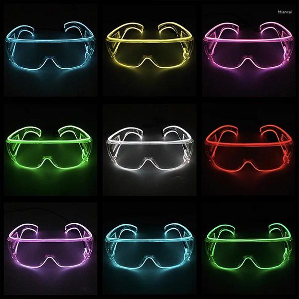 Lunettes de soleil 1 PCS LED LUMINENTS GOGGLES LUNEUX LEVOIRS DANS LA DARICE DARCO