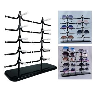 Zonnebrillen 10 paren zonnebrillen rek plank brillen brillen brillen frame glazen display standaard organisator show houder lade 5 lagen ruimtebesparing