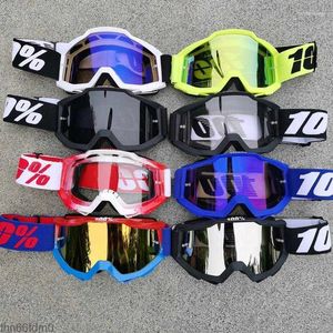 Lunettes de soleil 100 lunettes de motocross MX hors route Masque casques lunettes pour moto Dirt Bike PL2T