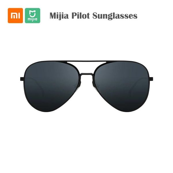 Gafas de sol 100% originales Xiaomi Mijia Aviator Pilot Gafas de sol Gafas de sol de viajero Lentes polarizadas para conducir al aire libre Hombre y mujer AntiUV