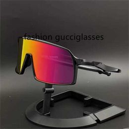 Gafas de sol 14 Color 2023 Nuevas gafas de bicicleta recomendadas Fashion Mass's Polarizing TR90 Sol Sun Sports Fueras para correr 3 pares de lentes Embalaje
